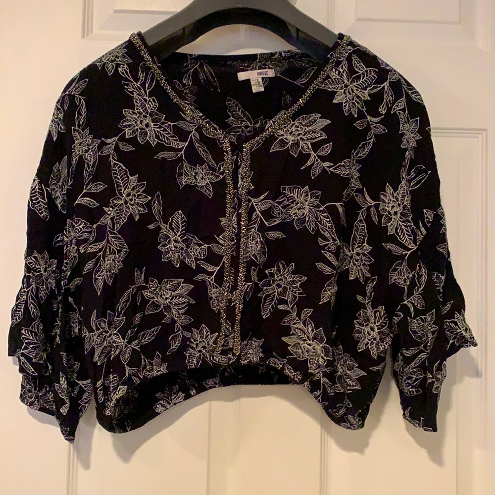 Floral Crop Blouse